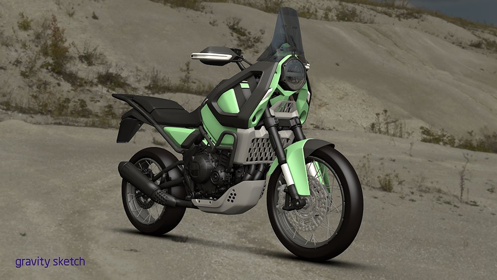 The Storr 500 under construction in Gravity Sketch — where the design was resolved to ninety per cent at full scale.